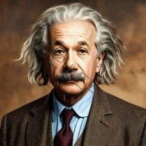 Albert Einstein (imagen generada con IA)