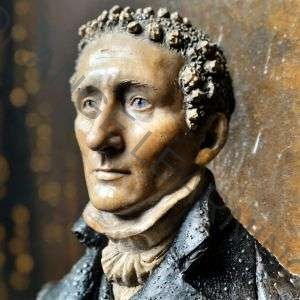 Louis Braille (imagen generada con IA)