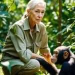 Jane Goodall (imagen generada con IA)