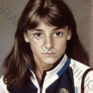 Nadia Comaneci (imagen generada con IA)