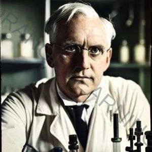 Alexander Fleming (imagen generada con IA)