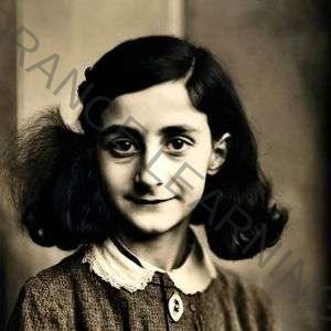 Anne Frank (imagen generada con IA)