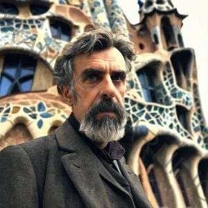 Antoni Gaudí (imagen generada con IA)