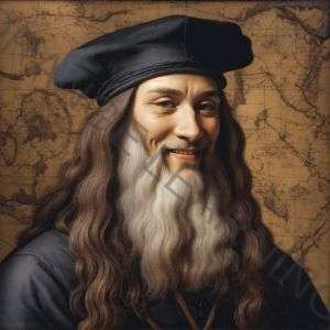 Leonardo da Vinci (imagen generada con IA)