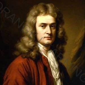 Isaac Newton (imagen generada con IA)