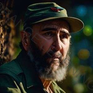 Fidel Castro (imagen generada con IA)