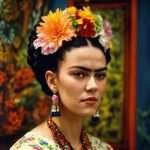 Frida Kahlo (imagen generada con IA)